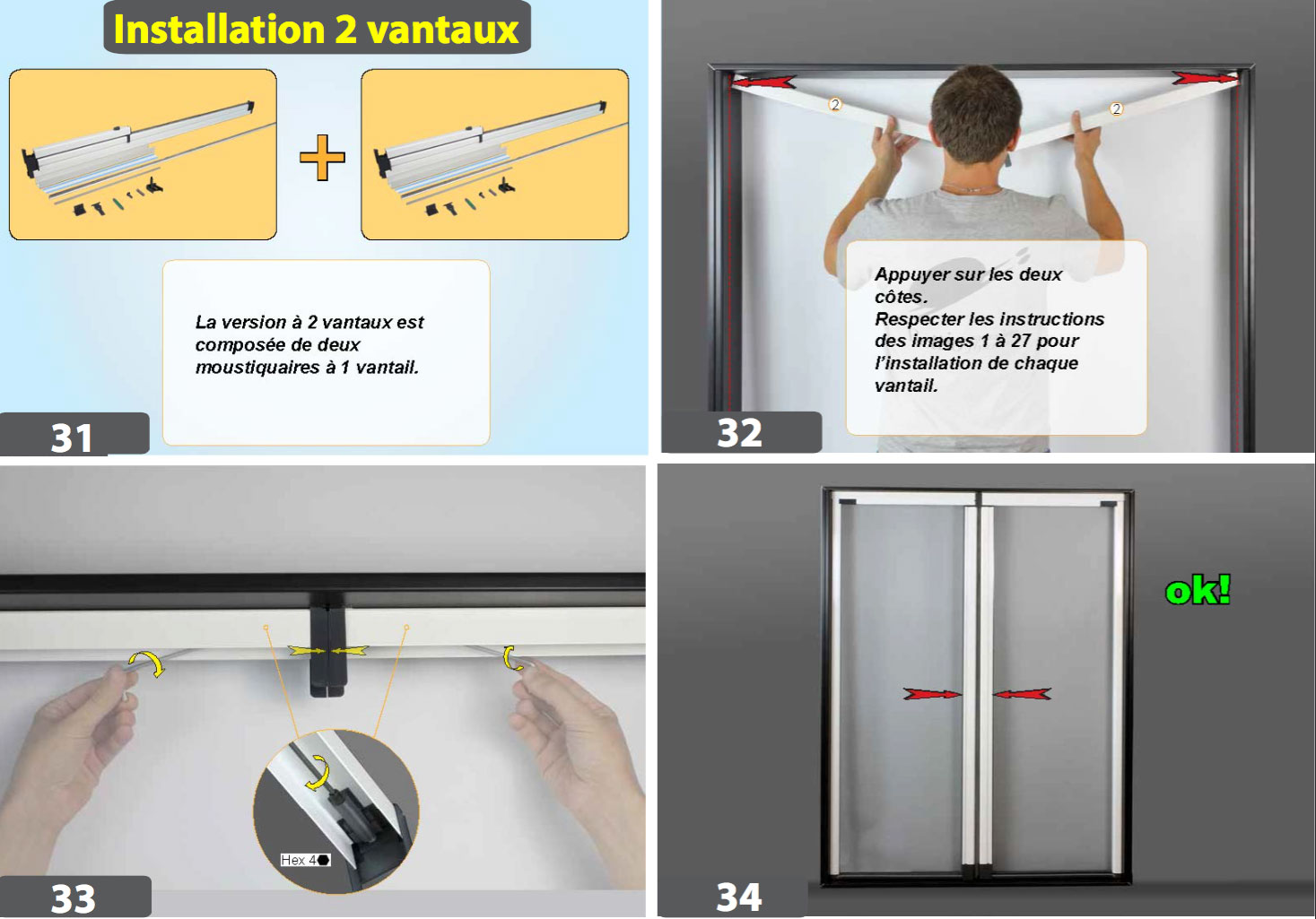 porte coulissante moustiquaire notice