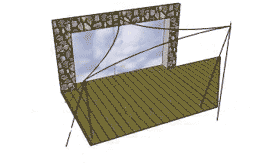 fixation toile ombrage