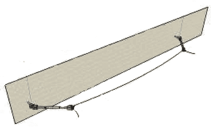 fixation toile ridoirs